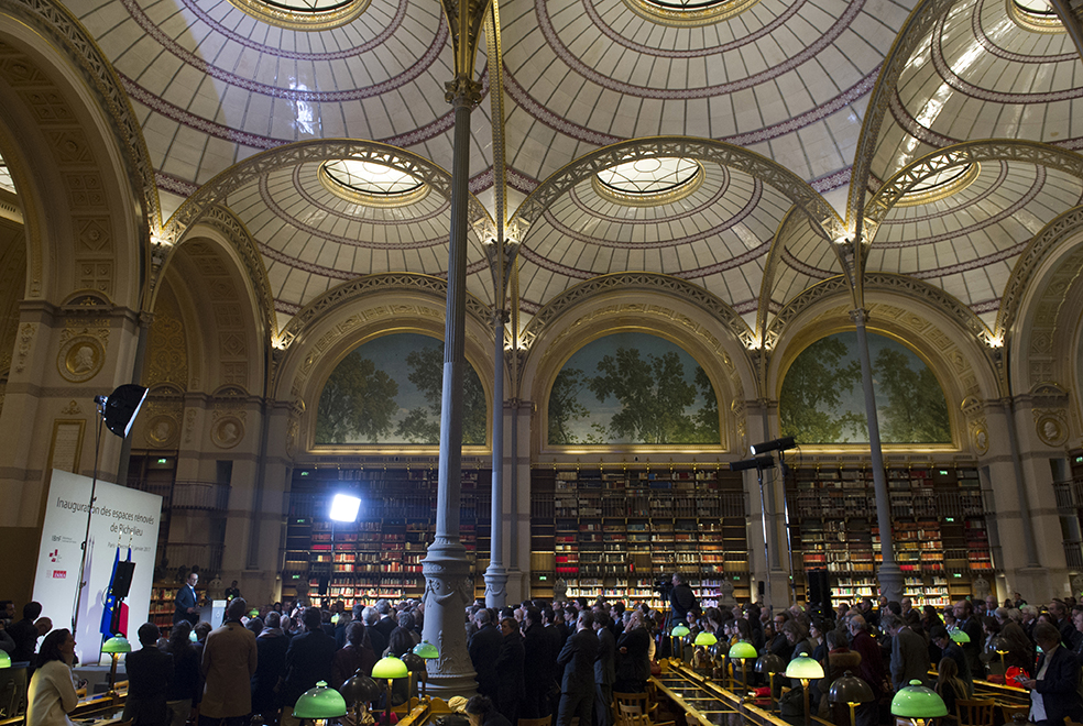 Inauguration des espaces rénovés BNF Richelieu, 11 janvier 2017